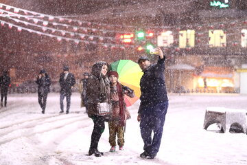 Fuerte nevada en Hamedán
