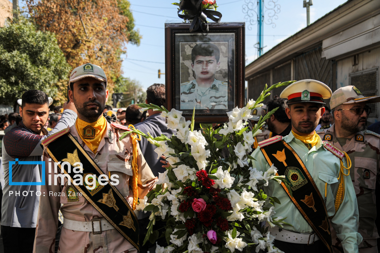 تشییع پیکر شهید مدافع وطن، «هادی جوادی»