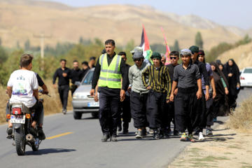 زائران پیاده حرم رضوی