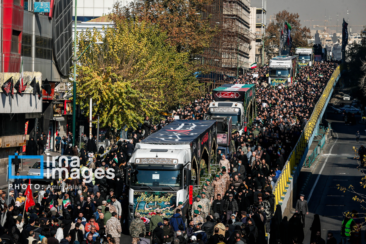 تشییع پیکر شهدای گمنام - تهران