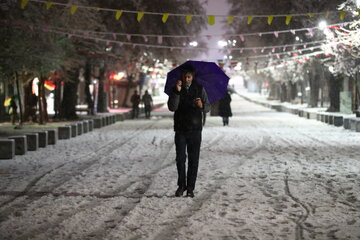 Fuerte nevada en Hamedán
