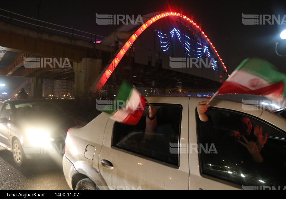 شادی مردم ارومیه پس از صعود ایران به جام جهانی قطر