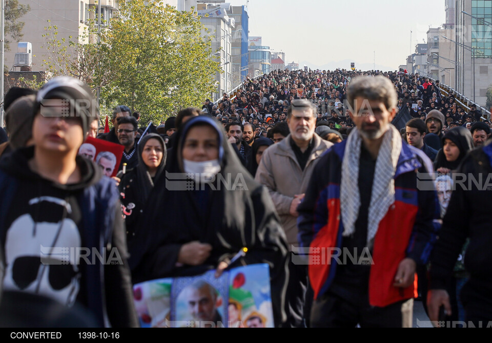 وداع با سربازان وطن - تشییع پیکر سردار سلیمانی