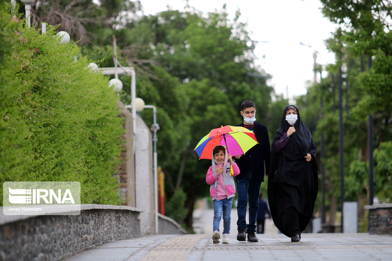 باران بهاری همدان را فرا گرفت