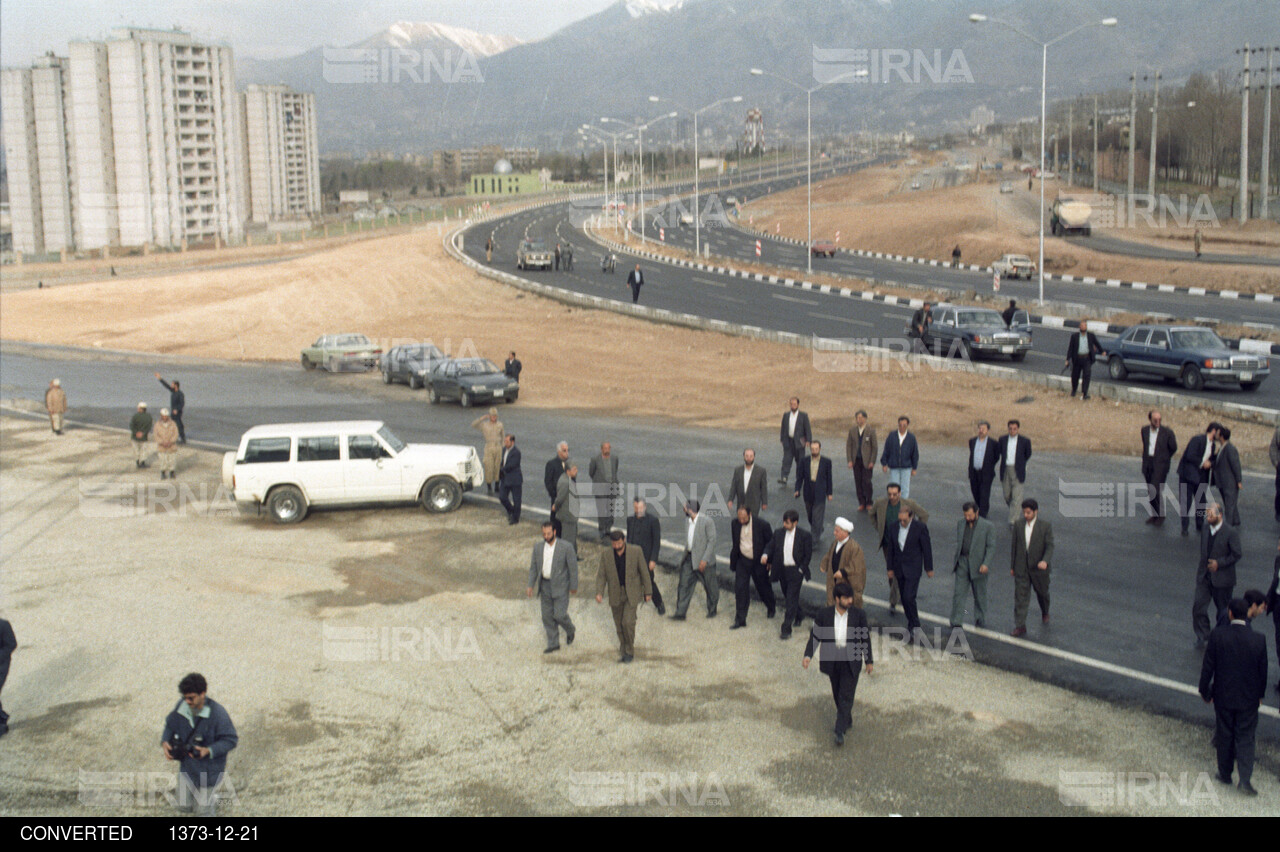 افتتاح بزرگراه بابائی توسط رییس جمهوری