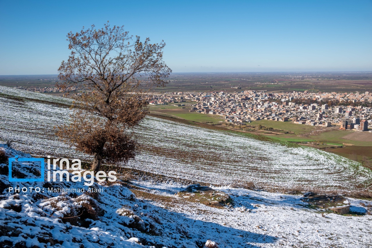 بارش برف پاییزی در گلستان