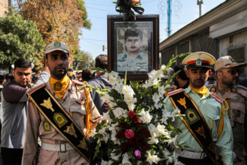 تشییع پیکر شهید مدافع وطن، «هادی جوادی»