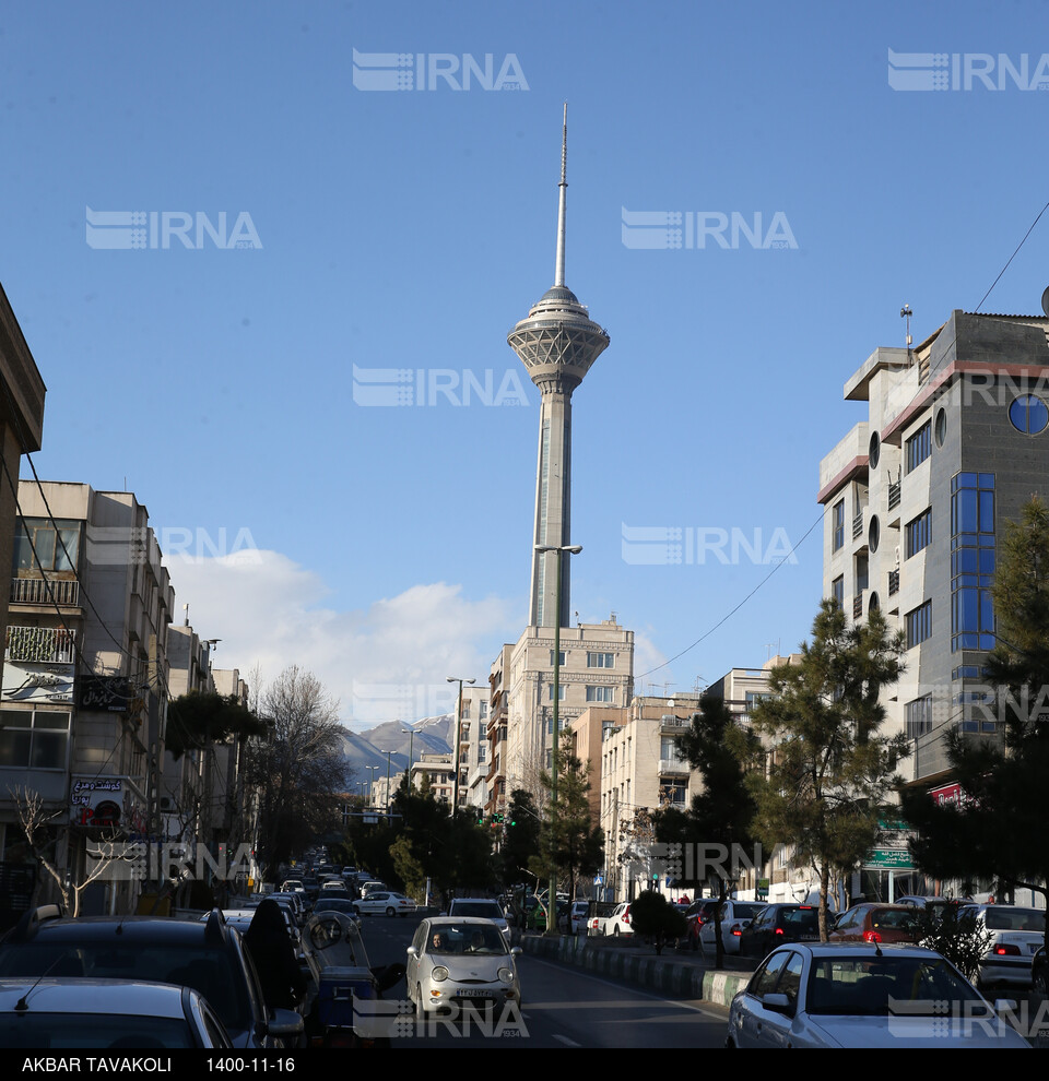 برج میلاد در هوای پاک تهران