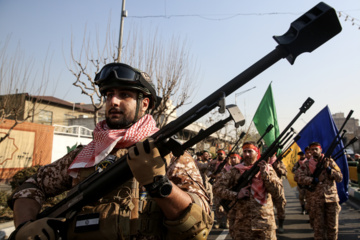 110 000 membres des forces Basij organisent un exercice pro-palestinien à Téhéran