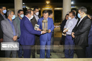 Tajikistan interior minister visit Tomb of Hafez