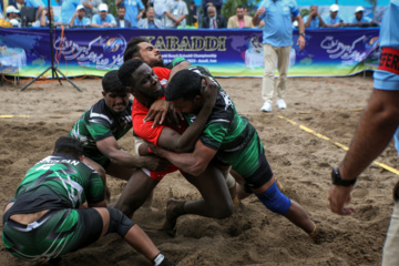 Iran : tournoi de championnat du monde du Kabaddi sur la plage