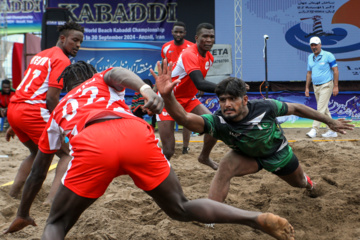 Iran : tournoi de championnat du monde du Kabaddi sur la plage