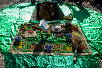 تشییع پیکر شهدای گمنام - روستای ملکشیر