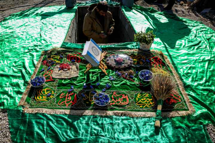 تشییع پیکر شهید گمنام - روستای ملکشیر