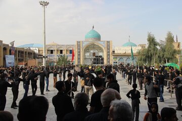 مردم جنوب شرق استان تهران در سوگ شهید کربلا
