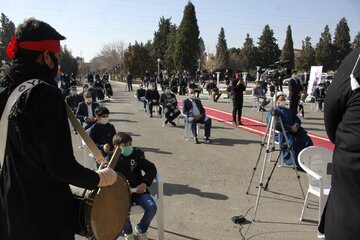 وداع کارکنان استانداری سمنان باشهید گمنام