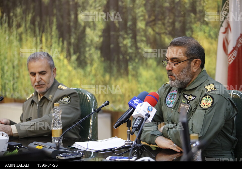 نشست خبری فرمانده هوانیروز ارتش جمهوری اسلامی ایران