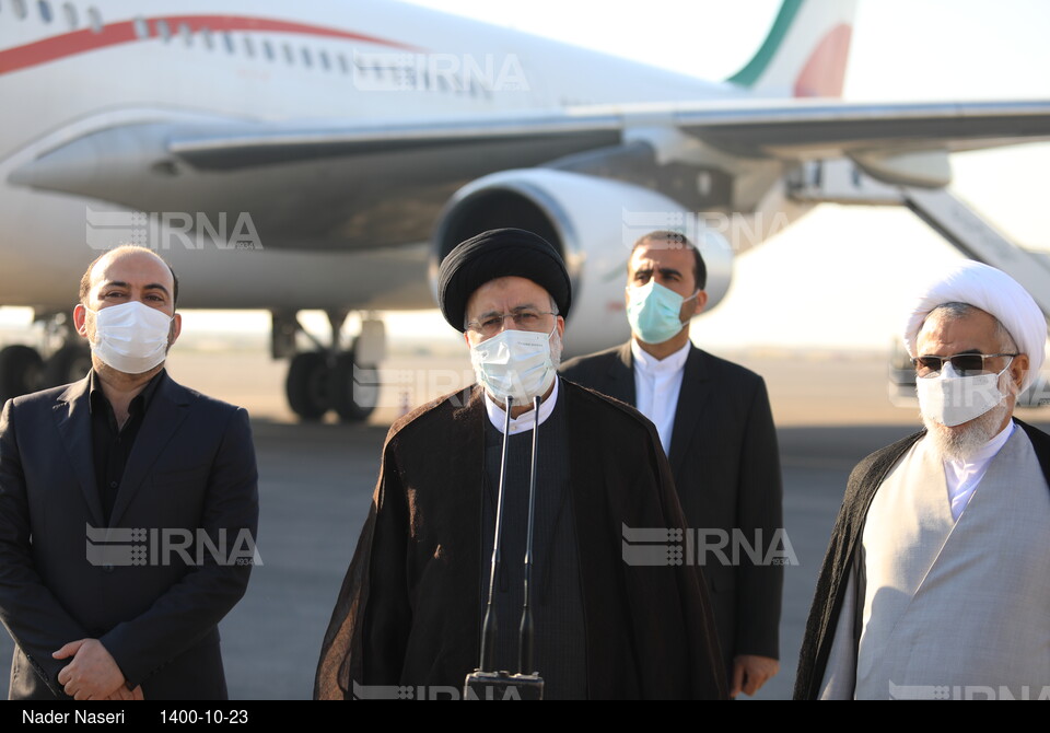 ورود رییس جمهوری به استان هرمزگان