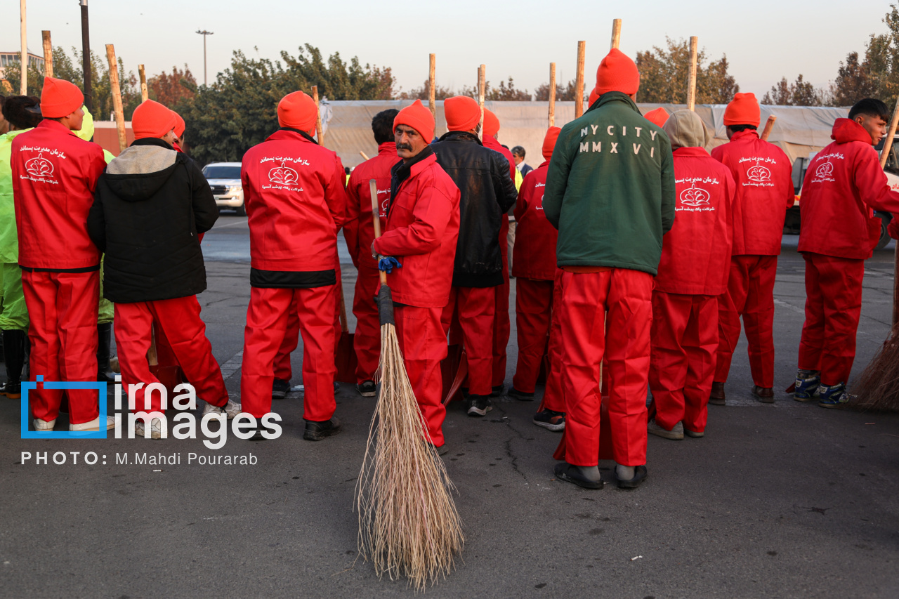 مانور طرح زمستانی پلیس راهور تهران بزرگ و شهرداری تهران