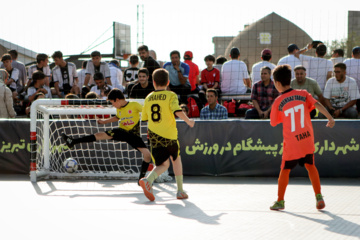 Street football and basketball competitions held in Tabriz