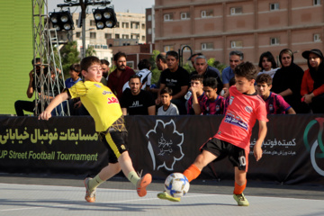 Street football and basketball competitions held in Tabriz