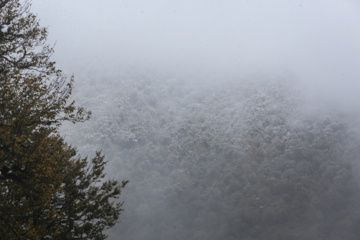 Iran : chutes de neige sur les hauts plateaux du Guilan au nord