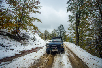 Nieve otoñal en Mazandarán