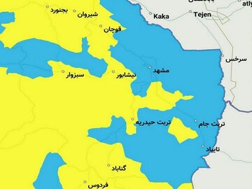 وضعیت کرونا در مشهد و بیشتر شهرستانهای خراسان رضوی آبی شد