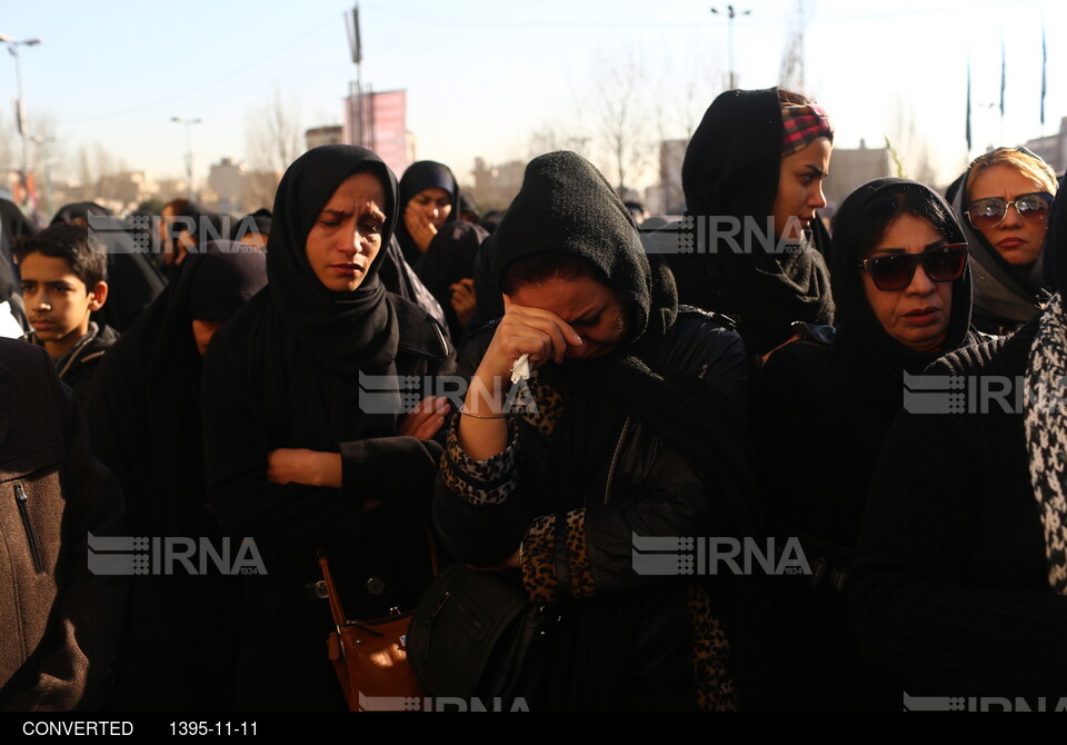 مراسم وداع و تشییع شهدای آتش نشان حادثه پلاسکو