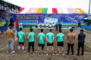 Iran : tournoi de championnat du monde du Kabaddi sur la plage