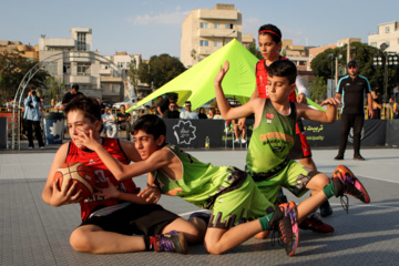 Street football and basketball competitions held in Tabriz