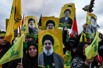 En images : les temps forts des funérailles des martyrs Nasrallah et Safieddine