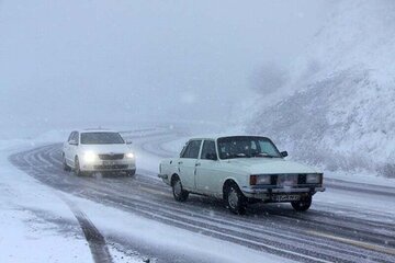 تردد در گردنه حیران آستارا با زنجیر چرخ میسر است