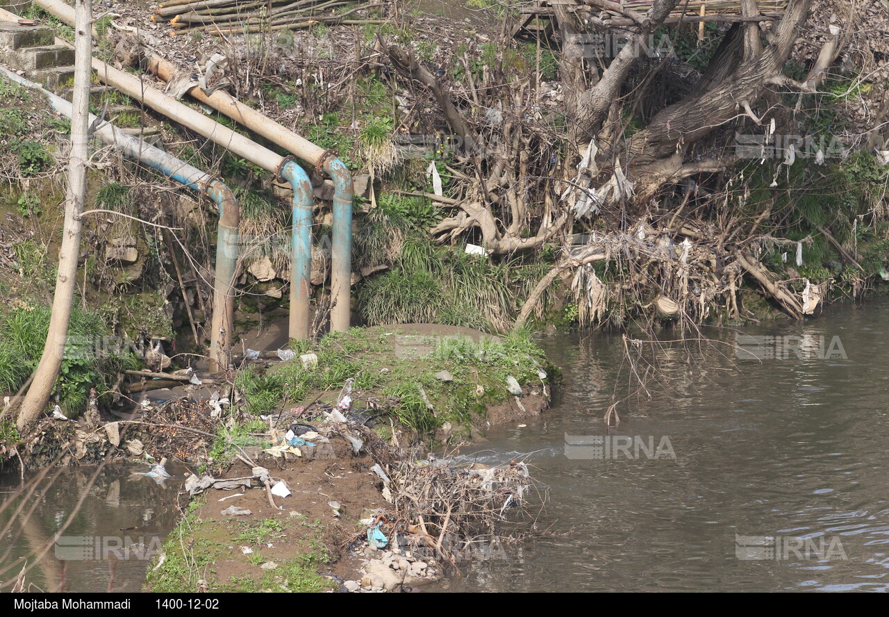 آلودگی رودخانه‌ های زرجوب و گوهررود رشت