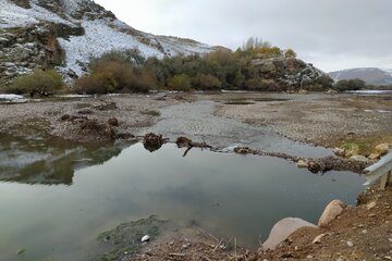 زیبایی‌های برف در مناطق روستایی میاندوآب‌