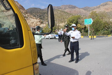 اعمال محدودیت در ورودو خروج از شهر ایلام