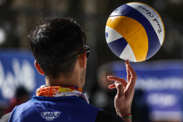 Tournoi national de volley-ball sur neige à Dizin