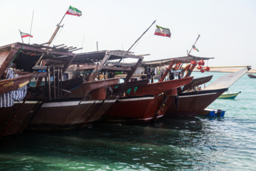 Le port de pêche de Kong au sud de l'Iran