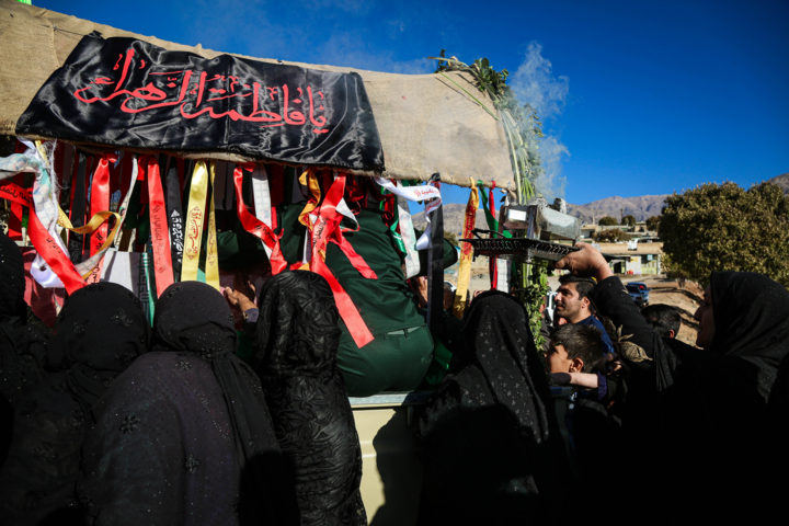 تشییع پیکر شهید گمنام - روستای ملکشیر