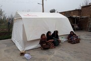 ۹۰ دستگاه چادر در مناطق زلزله‌زده مریوان توزیع شد