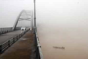 Brouillard et brume ce matin à Ahvaz dans le sud de l’Iran