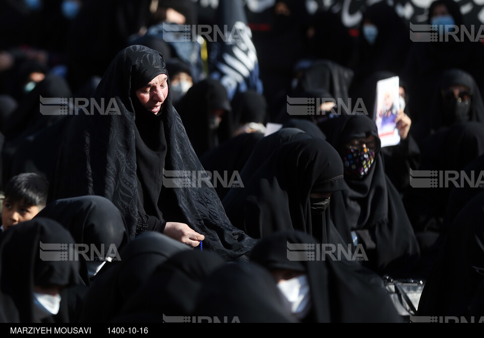 مراسم عزاداری شهادت حضرت فاطمه(س) در میدان جهاد