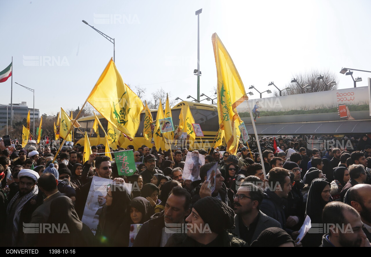 وداع با سربازان وطن - تشییع پیکر سردار سلیمانی