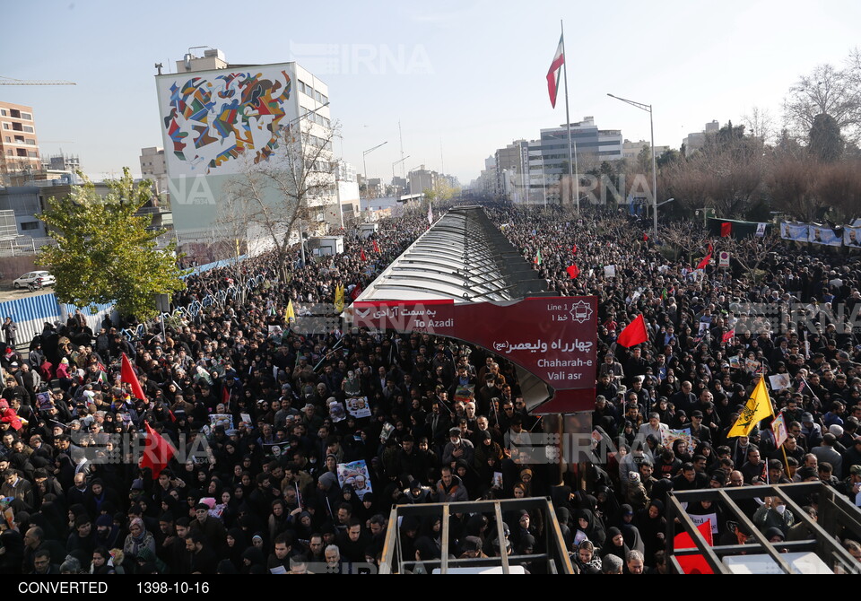 وداع با سربازان وطن - تشییع پیکر سردار سلیمانی