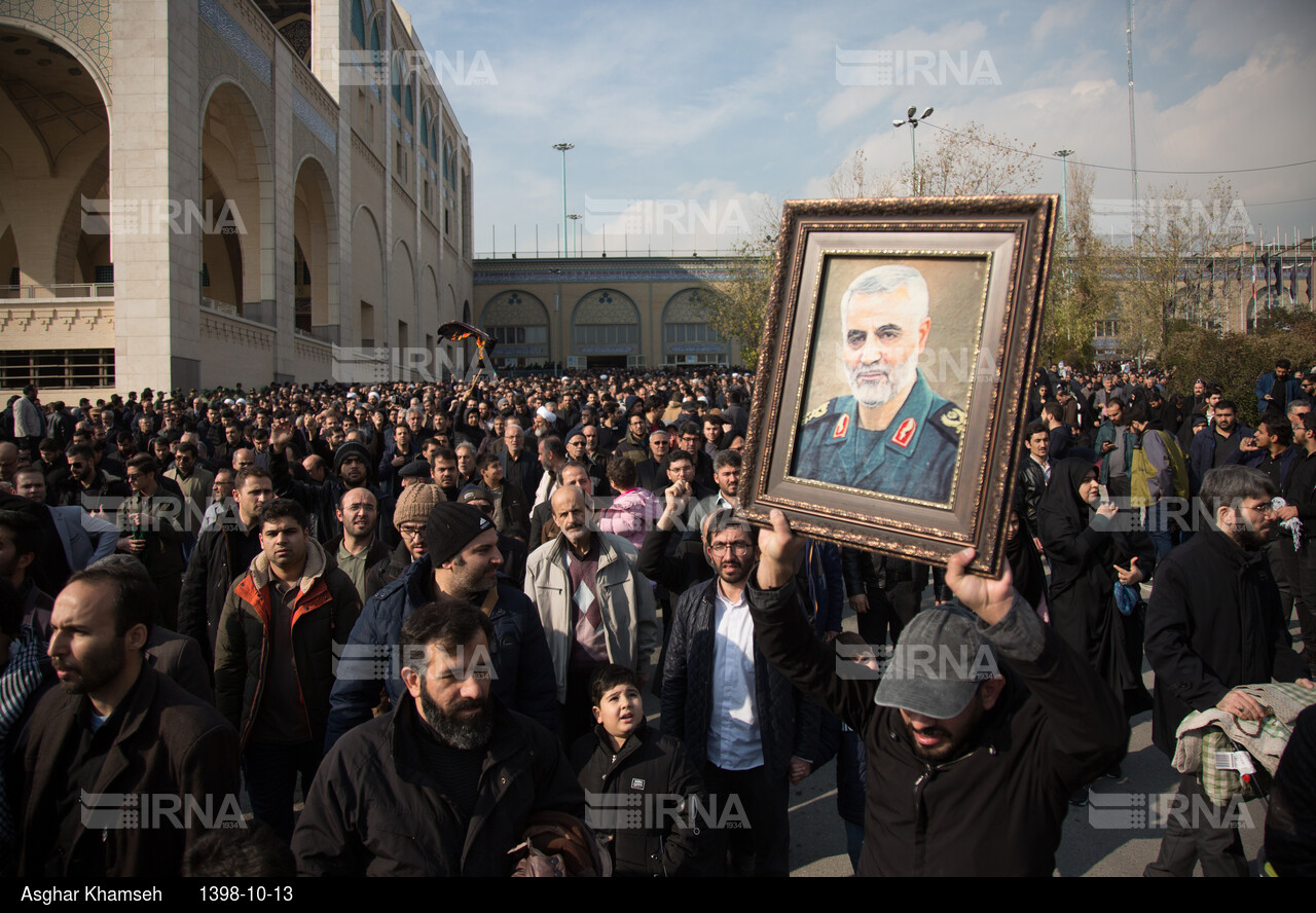 راهپیمایی مردم تهران در پی شهادت سردار سپهبد قاسم سلیمانی