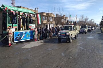 راهپیمایی خودرویی ۲۲ بهمن در اشنویه