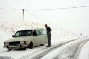 جاده‌های کردستان لغزنده است رانندگان احتیاط کنند