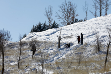 Iran : chute de neiges à Sanandaj 