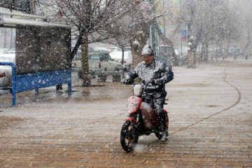 Les images des chutes de neige à Qazvin