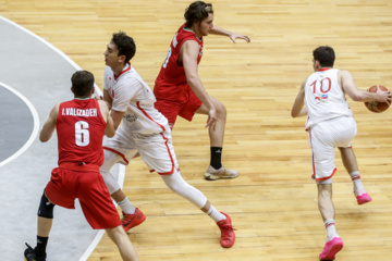 U-18 basketball match between Iran and Turkiye